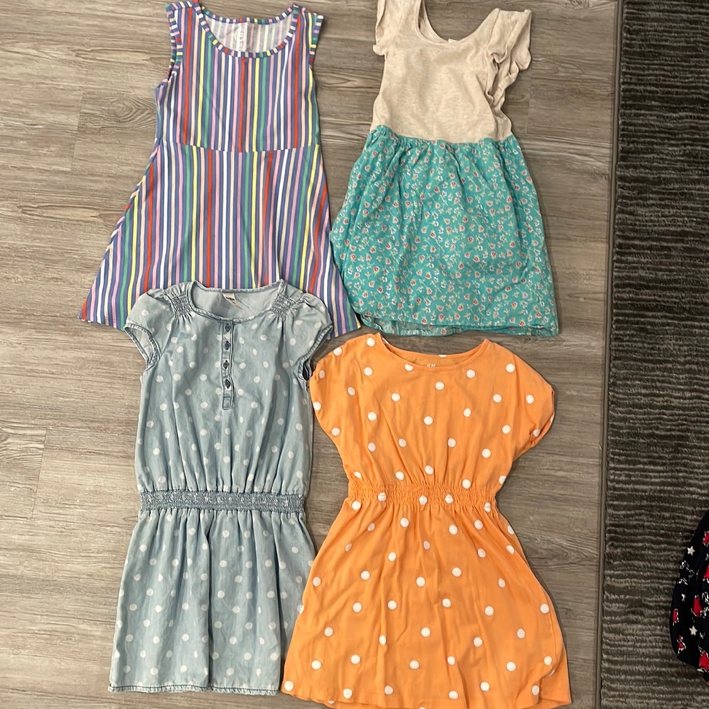Girls size 6-7 shirt dresses